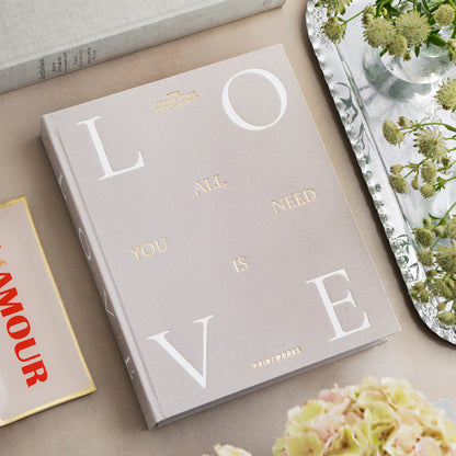Printworks Photo Album-All You Need Is Love-Grey