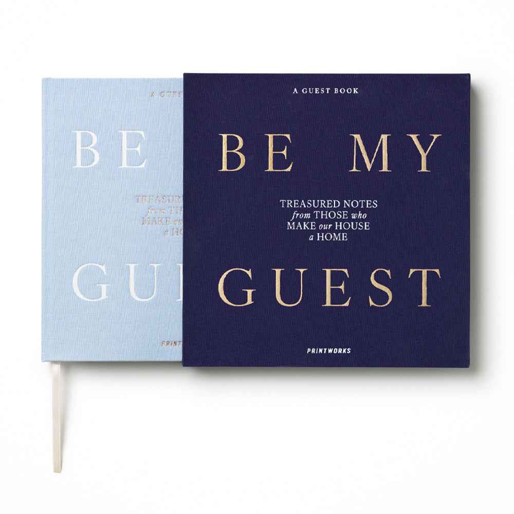 Printworks Guest Book-Be My Guest-Light Blue / Dark Blue