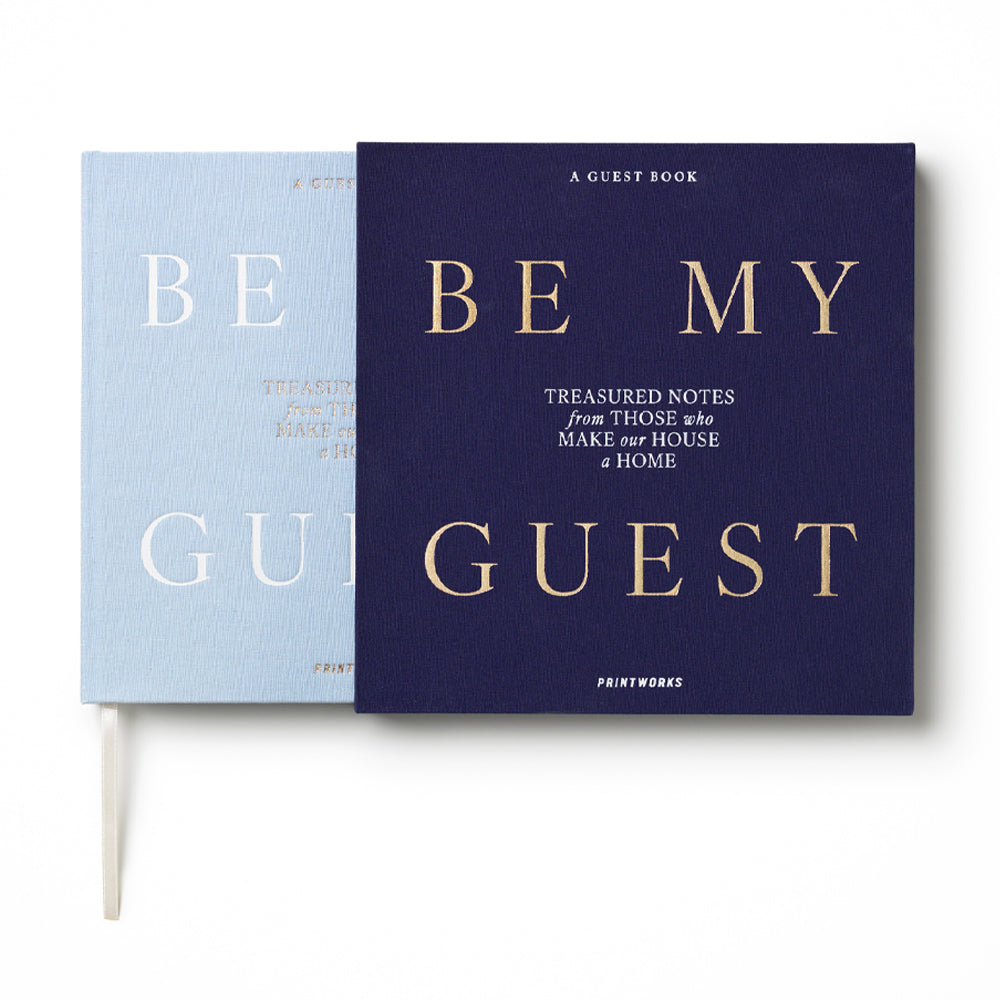 Printworks Guest Book-Be My Guest-Light Blue / Dark Blue