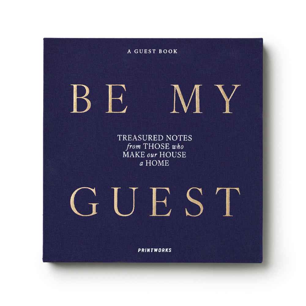 Printworks Guest Book-Be My Guest-Light Blue / Dark Blue