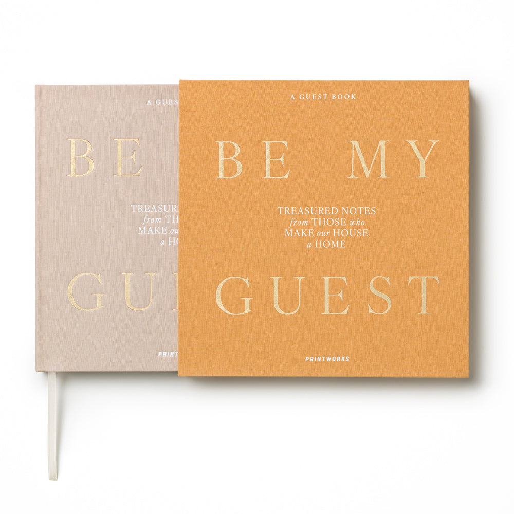 Printworks Guest Book Be My Guest-Beige Yellow
