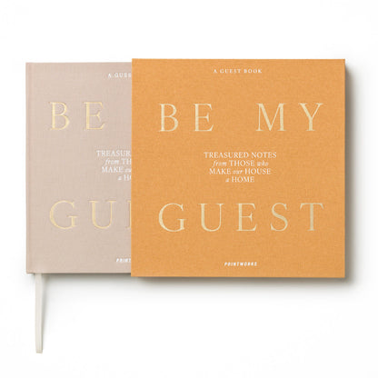 Printworks Guest Book Be My Guest-Beige Yellow