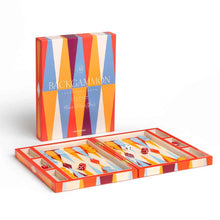 Printworks Lacquered Backgammon-Red