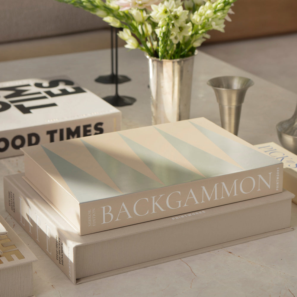 Printworks Classic Art Of Backgammon Mirror-Beige Clear