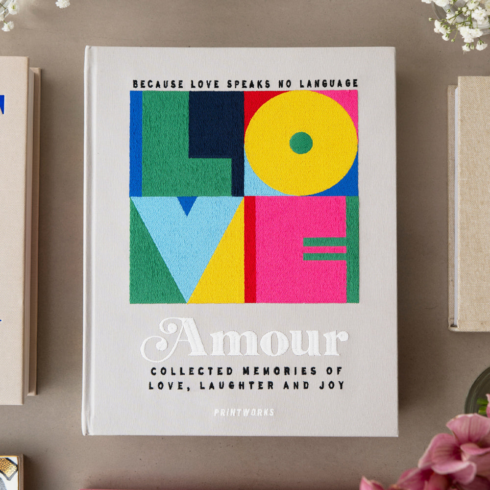 Printworks Embroidered Photo Album-Amour