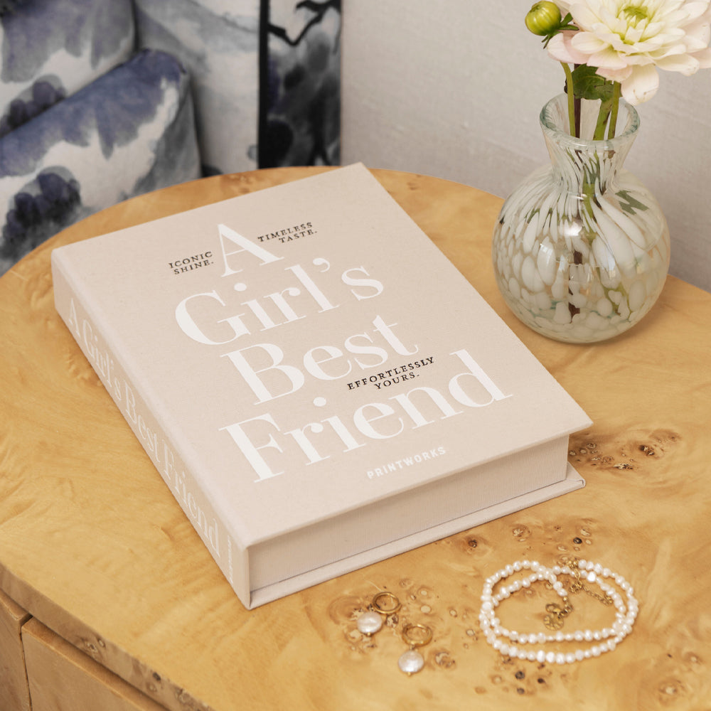 Printworks Jewellery Box A Girls Best Friend-Beige Medium