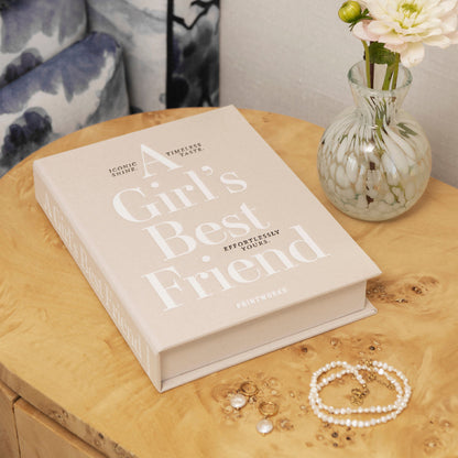 Printworks Jewellery Box A Girls Best Friend-Beige Medium
