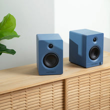 Victrola Tempo Bookshelf Speakers - Blue