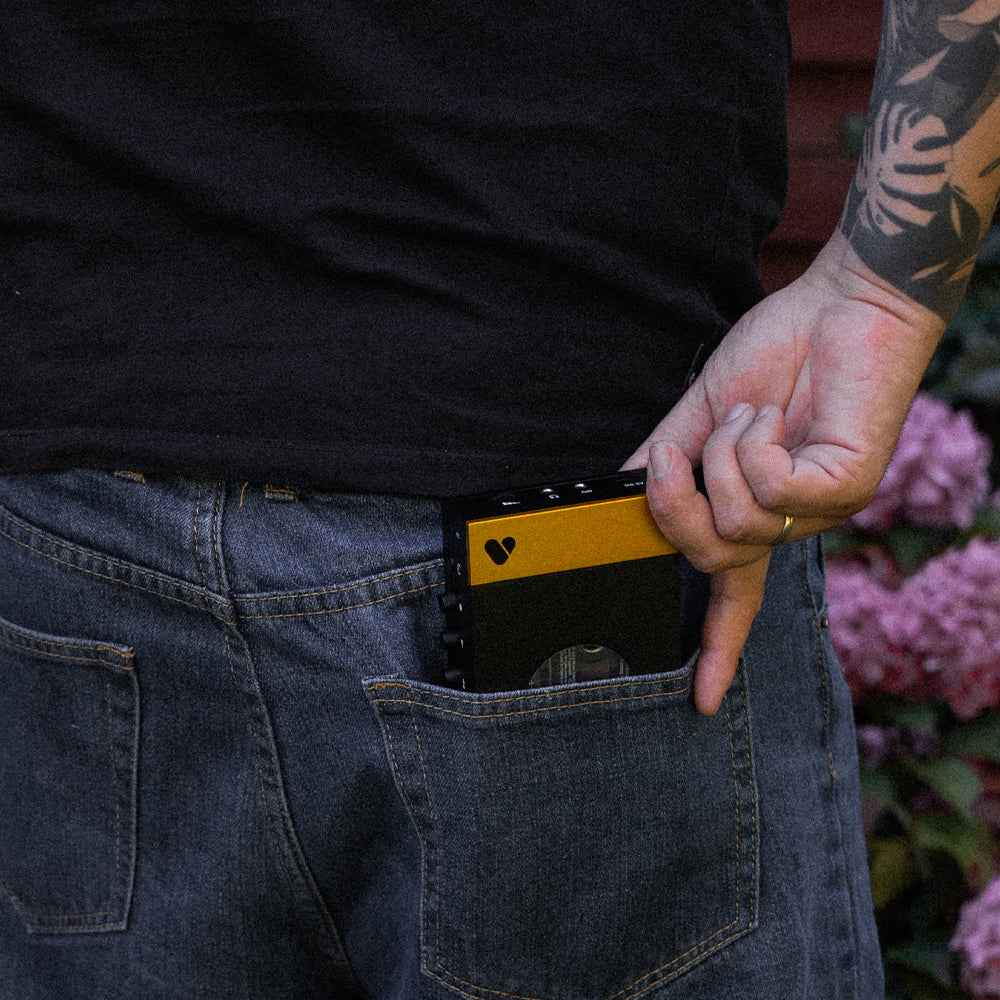 We Are Rewind Portable Cassette Player & Recorder - Amy, Black & Yellow