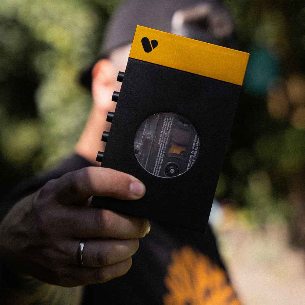 We Are Rewind Portable Cassette Player & Recorder - Amy, Black & Yellow