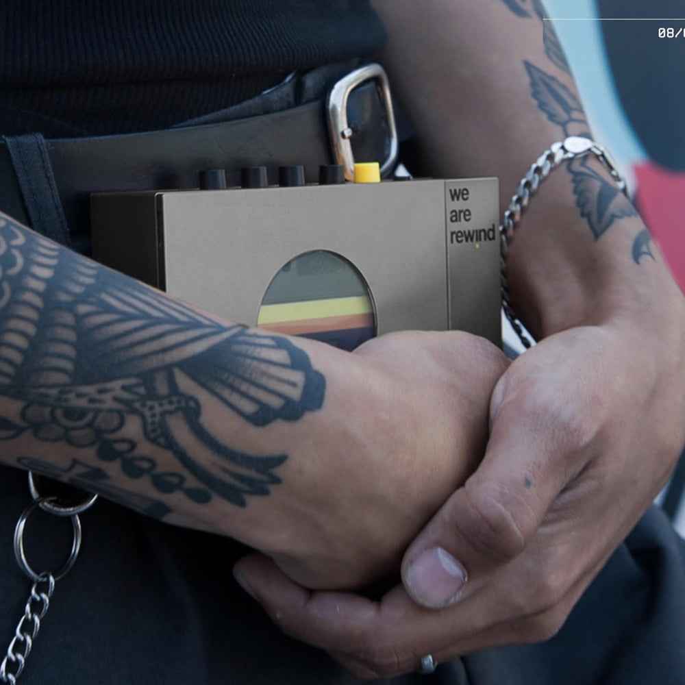 We Are Rewind Portable Cassette Player & Recorder - Keith, Grey