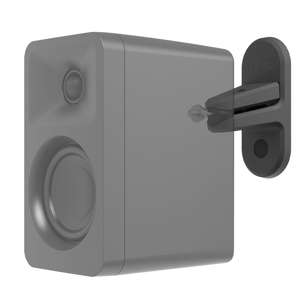 Kanto SPW3 Universal Satellite Speaker Wall Mount Bracket - Black, Pair