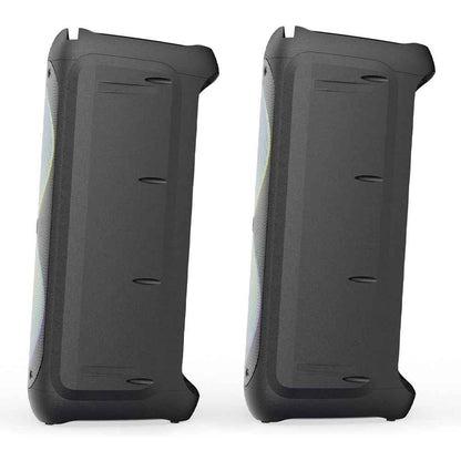 Majority PS200 -Bundled Party Speaker 100w Bluetooth Karaoke-DJ-Party-PA System - Black