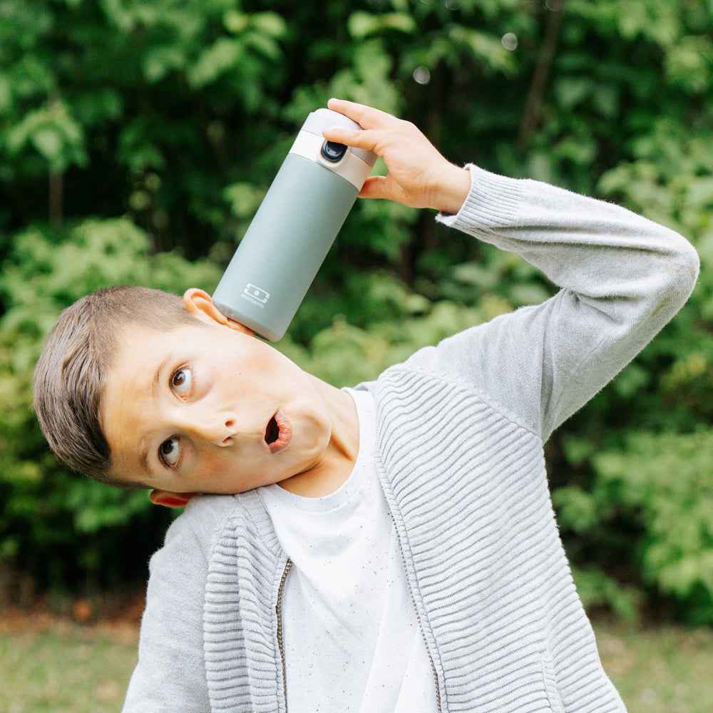 Monbento Mb Pop Insulated Bottle - Green Natural