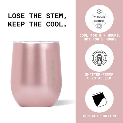 Corkcicle Stemless - 340ml Gloss White