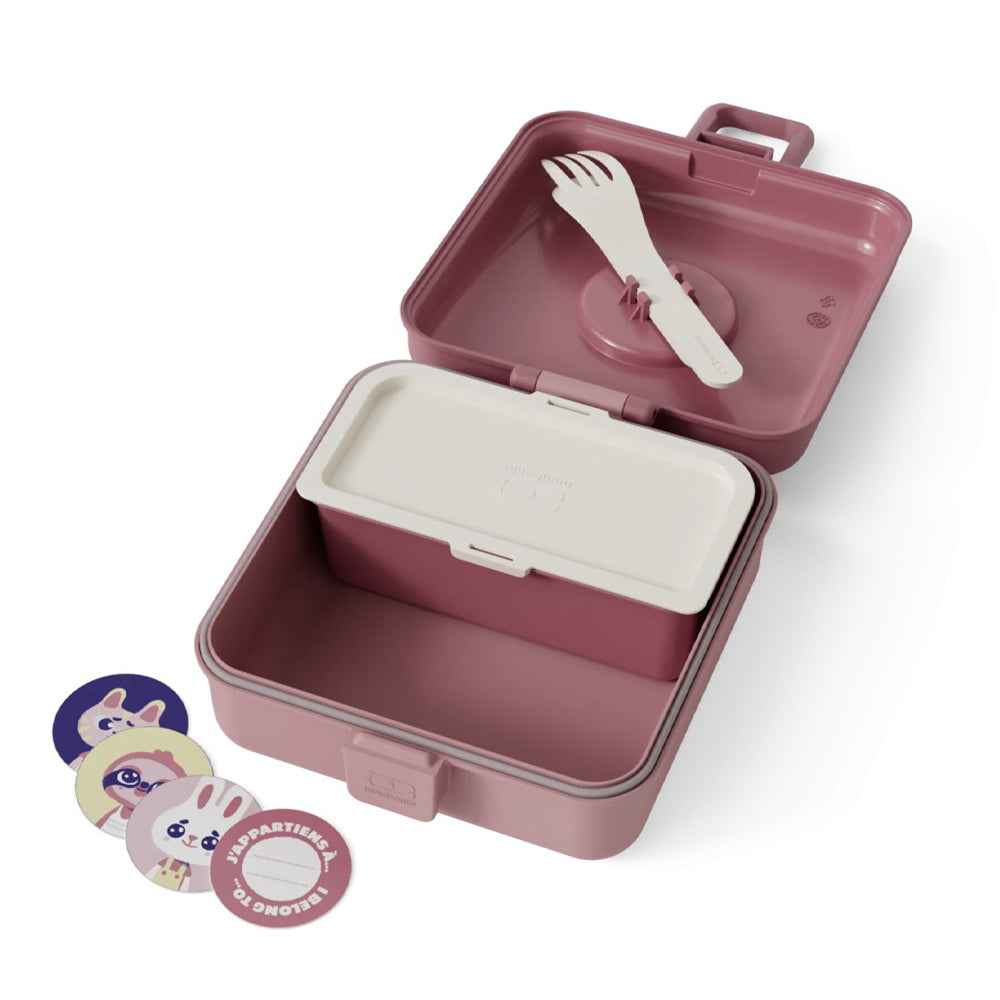 Monbento Mb Sandwich Lunch Box Snacky - Pink Blush