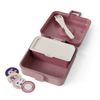 Monbento Mb Sandwich Lunch Box Snacky - Pink Blush