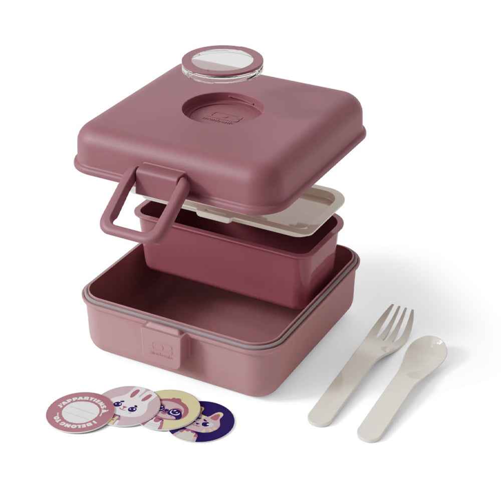 Monbento Mb Sandwich Lunch Box Snacky - Pink Blush
