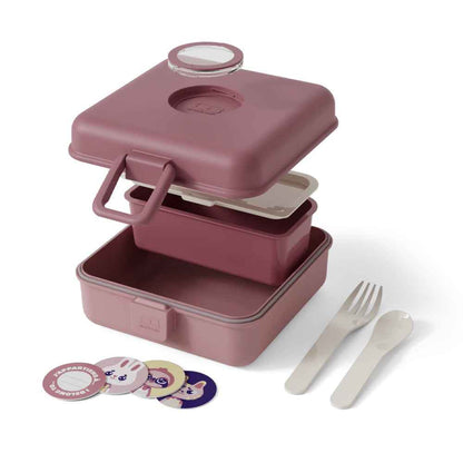 Monbento Mb Sandwich Lunch Box Snacky - Pink Blush