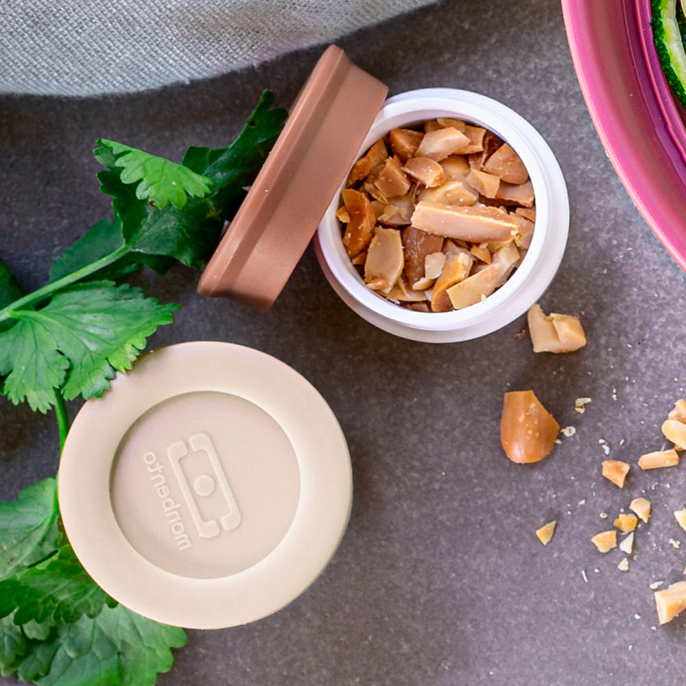 Monbento Mb Temple S Sauce Cups - Natural / Moka