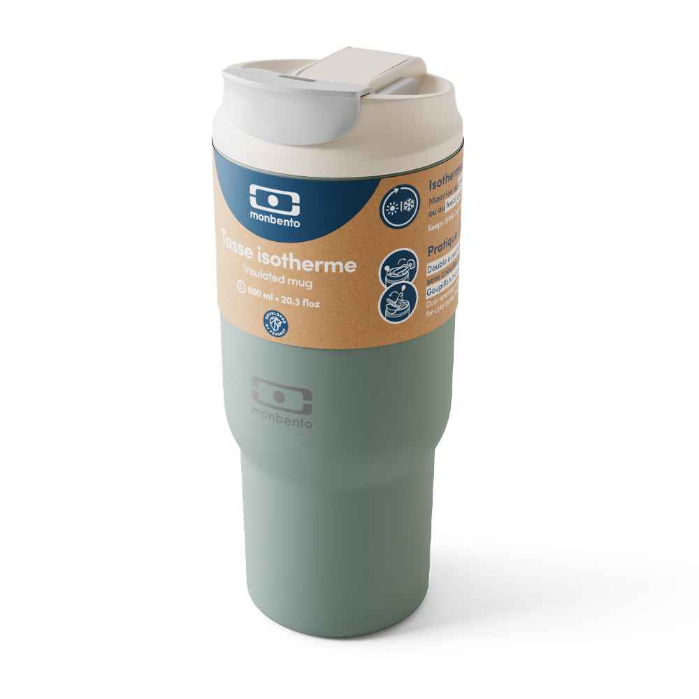 Monbento Travel Mug L - Green Natural