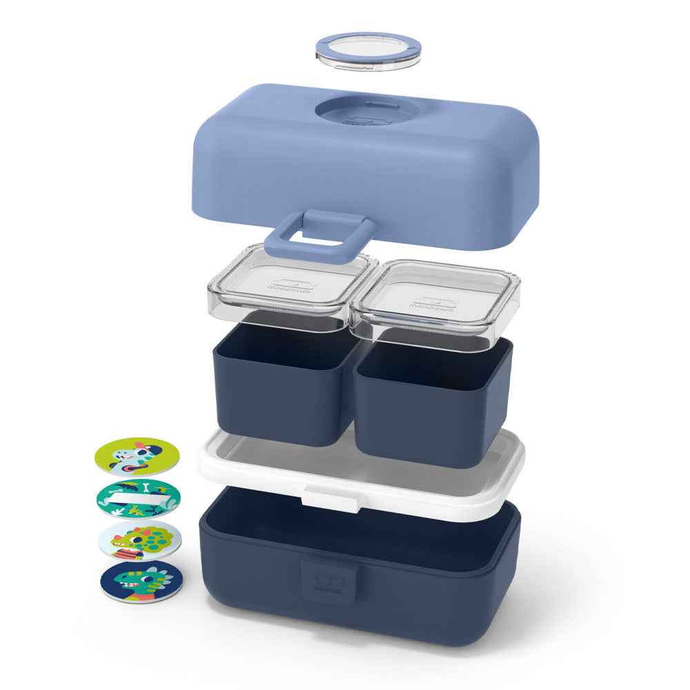 Monbento Mb Tresor Kids Bento Box - Blue Infinity