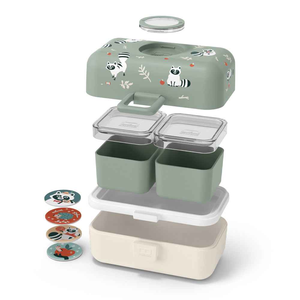 Monbento Mb Tresor Kids Bento Box - Raccoon