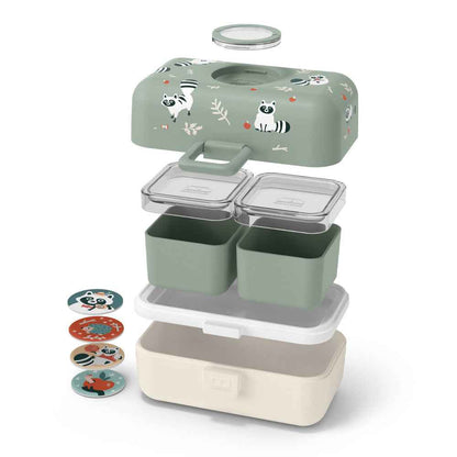 Monbento Mb Tresor Kids Bento Box - Raccoon