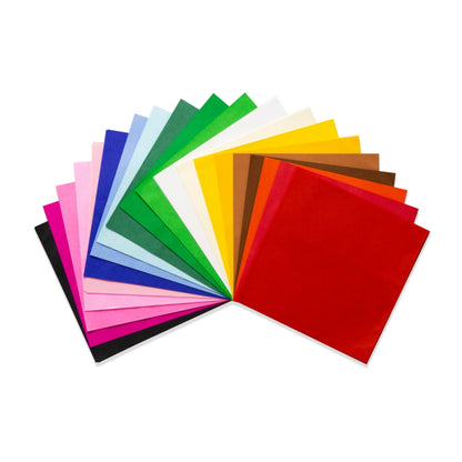 Japanese Silk Tissue Paper Small 16x16 240 Sheets Assorted Colours Art and craft for kids 3yrs+