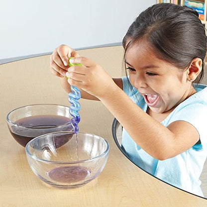 Learning Resources Sand and Water Fine Motor Tool Set of 4 Bath Toys Early Science STEM Toys Sensory Developmental Toys for Toddlers Best Seller 3yrs+