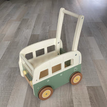 Little Dutch Wooden Vintage Wagon Green Bus Baby Walker Baby Toys 12m+