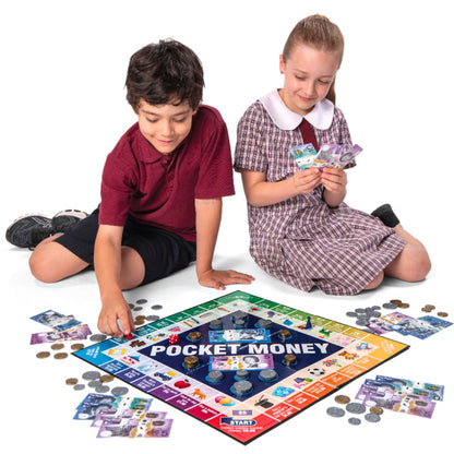 Pocket Money Board Game 1 Spend or Save Learn Exchange Equivalent by Knowledge Builder Math STEM Range Math Games for Kids Best Seller Most Loved in Store 5yrs+