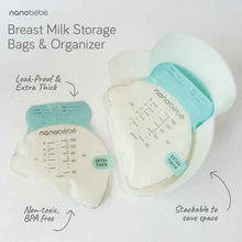 25 Breastmilk Storage Bags & Organiser