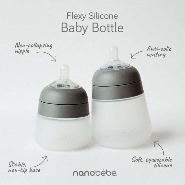 Flexy Silicone Bottle Color Pink Size 3-Pack