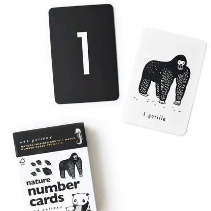 Wee Gallery Nature Number Cards Baby Toddler Toys Baby Gifts Idea 0m+