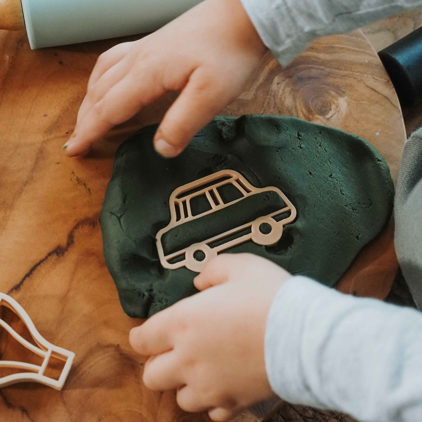 Kinfolk Pantry Mini Transport Eco Cutter Set Playdough Sand Toys Art and craft for kids 3yrs+