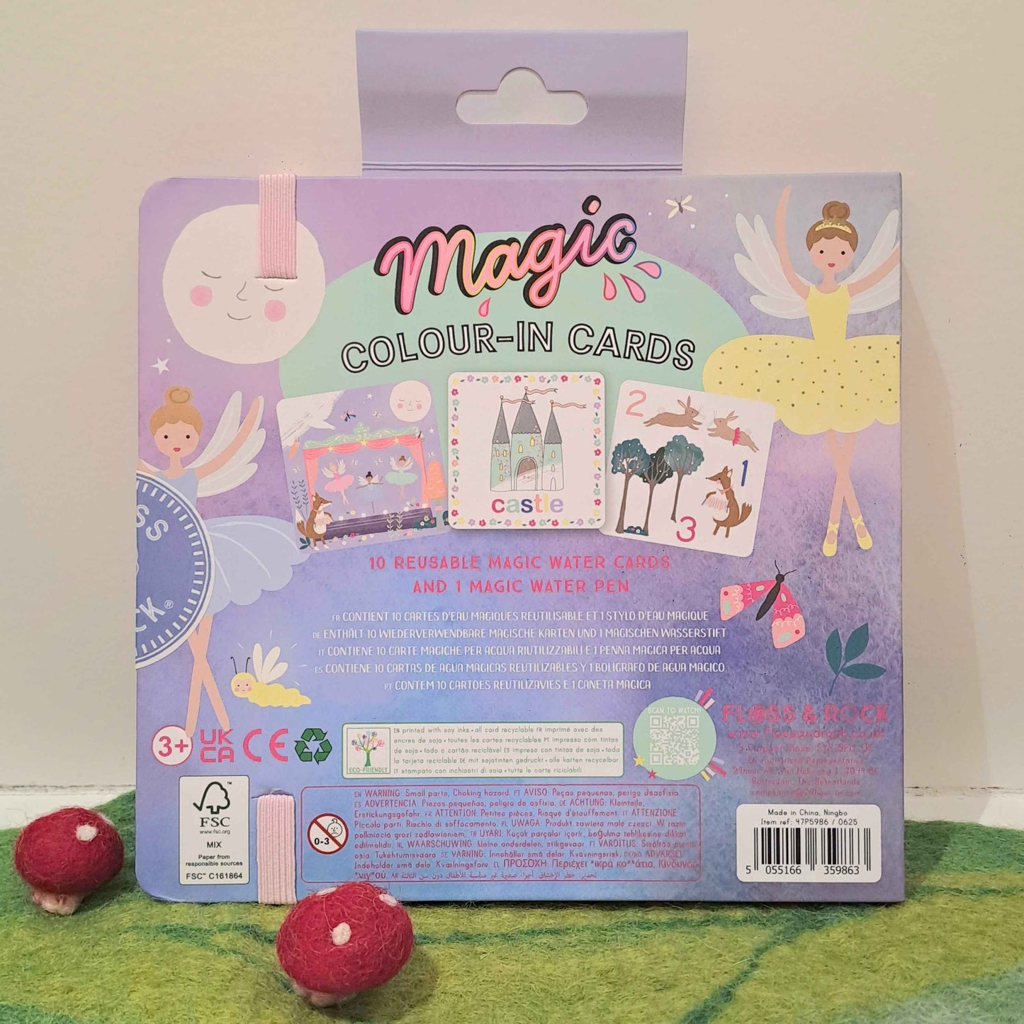 Floss & Rock Magic Water Colouring Enchanted Interactive Book Art and Craft for Kids Travel Toys 3yrs+