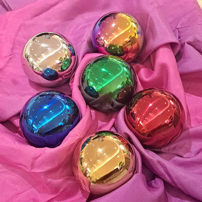 Tickit Sensory Reflective Mystery Balls 6pcs Set 6cm with 5 Different Sounds Baby Sensory Toys Baby Gifts Idea 0m+