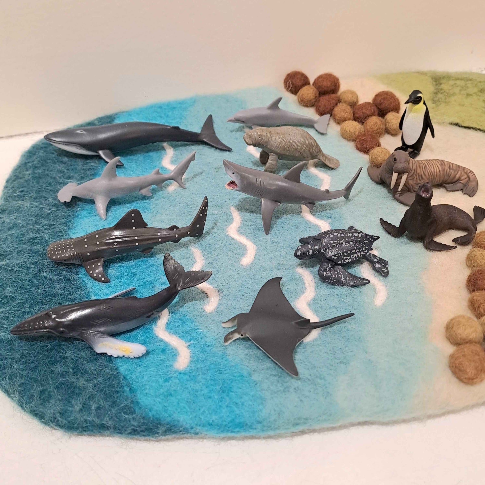 Marine Figurine Tube A Mini Ocean Sea Life Collection Play Set 12pc by CollectA Animal Figurines 3yrs+