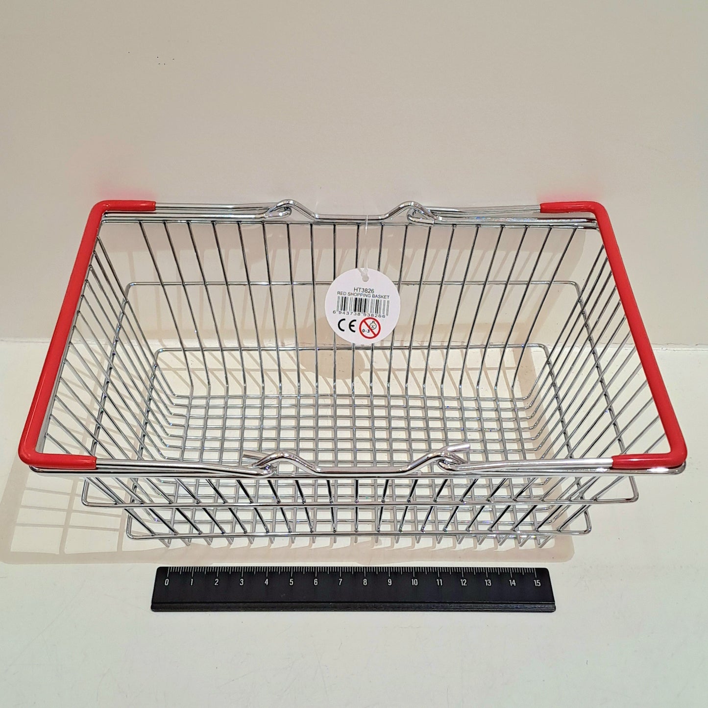 ToysLink Shopping Basket with Red Handle Pretend & Imaginative Play Kitchen Toys Baby Toys 18m+