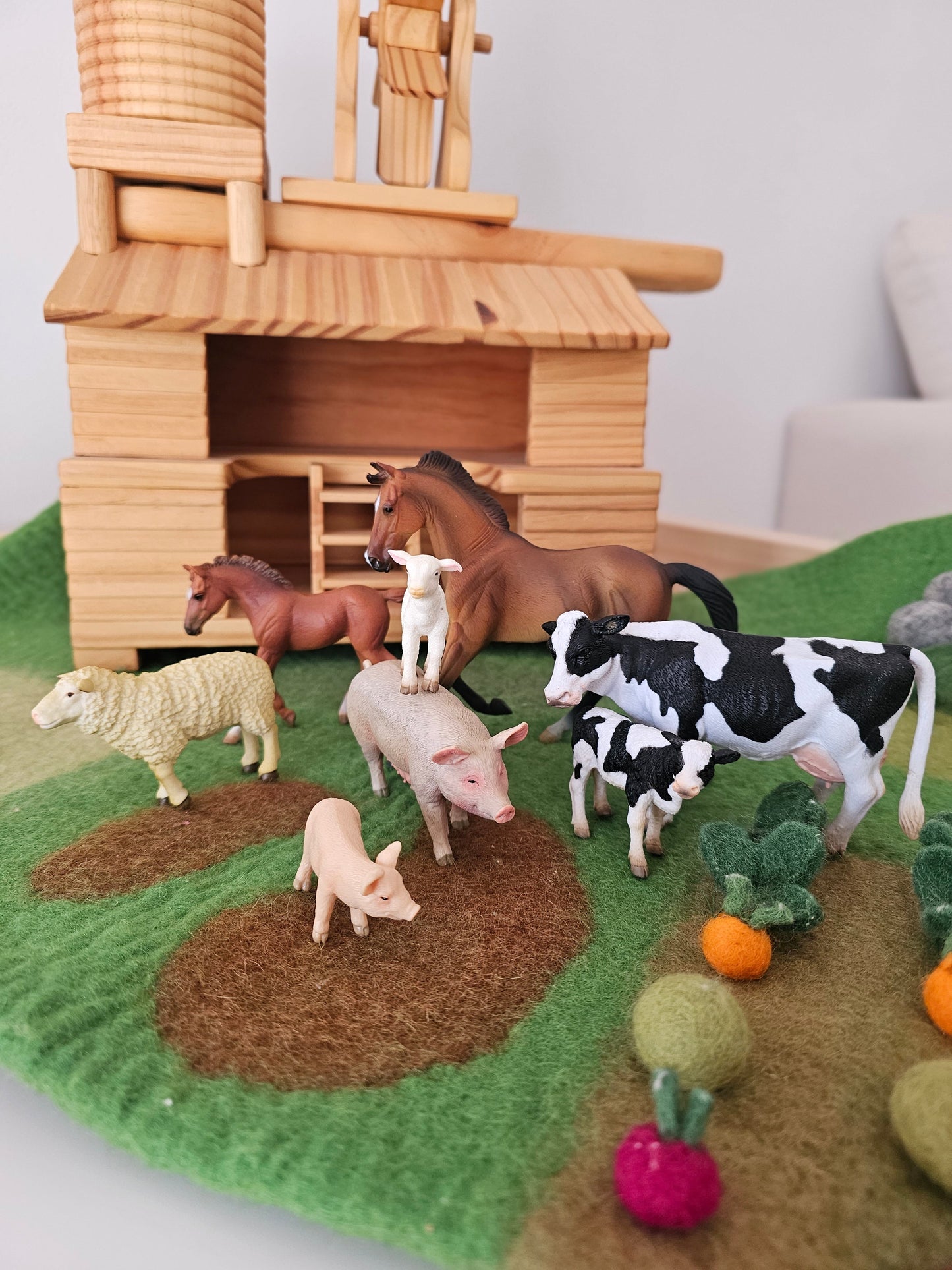 Farm Animals Figurine Collection 8pc Gift Box Set by CollectA Animal Figurines 3yrs+