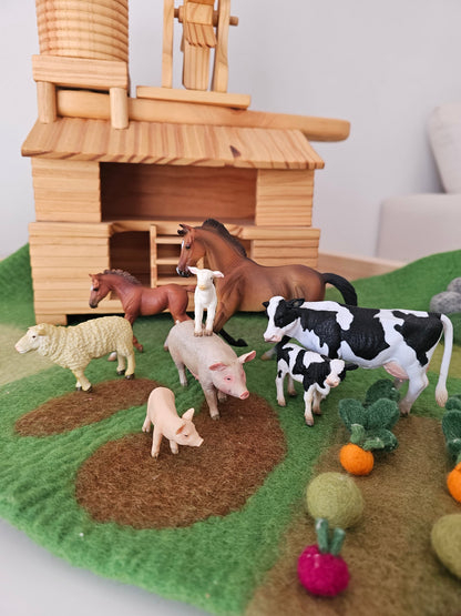 Farm Animals Figurine Collection 8pc Gift Box Set by CollectA Animal Figurines 3yrs+