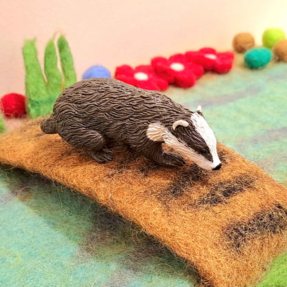 Eurasian Badger Figurine by CollectA Small European Wild Life Collection Animal Figurines Clearance 3yrs+
