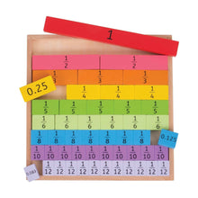 BigJigs Fractions Tray Early Math STEM Cognitive Developmental Toys Clearance 3yrs+