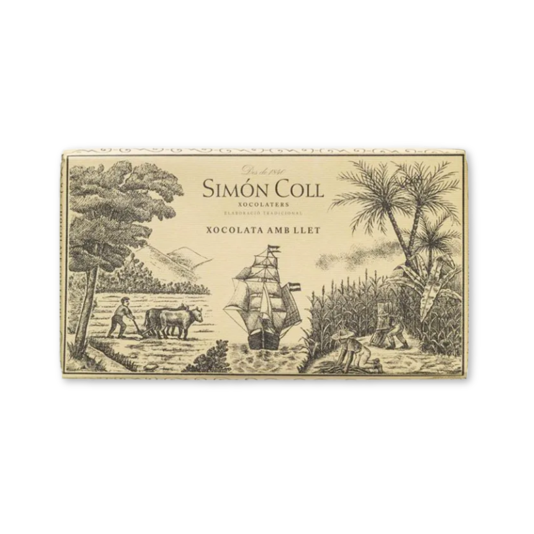 Simon Coll Milk Chocolate Bar 32% Cocoa 200g