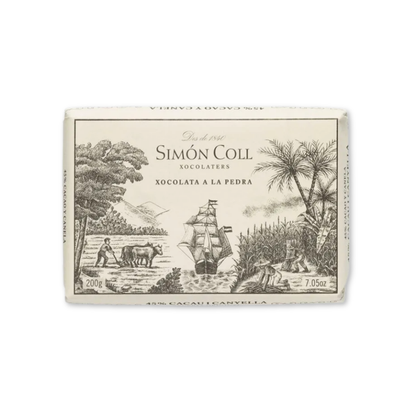 Simon Coll Hot Chocolate Block 45% Cacao with Cinnamon - 200g