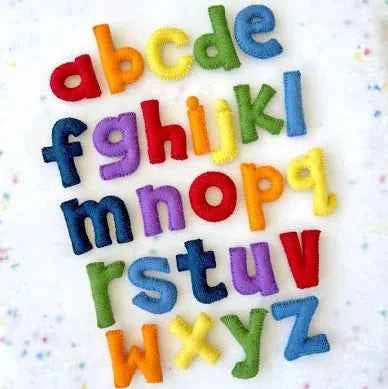 Tara Treasures Felt Rainbow Colourful Alphabet Lowercase Small Letters  Early Literacy Cognitive Language Phonics 3yrs+
