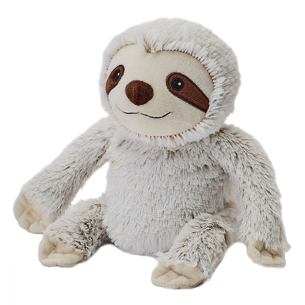 Warmies Large Sloth Brown/White Weighted Plush Toys 30cm Wellbeing Gift Idea for 0m+