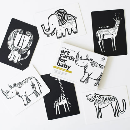 Wee Gallery Art Cards Safari Collection Baby Toys Baby Gifts Idea 0m+