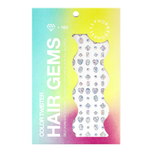 Color Twister Self-Adhesive Hair Gems - Holographic gems